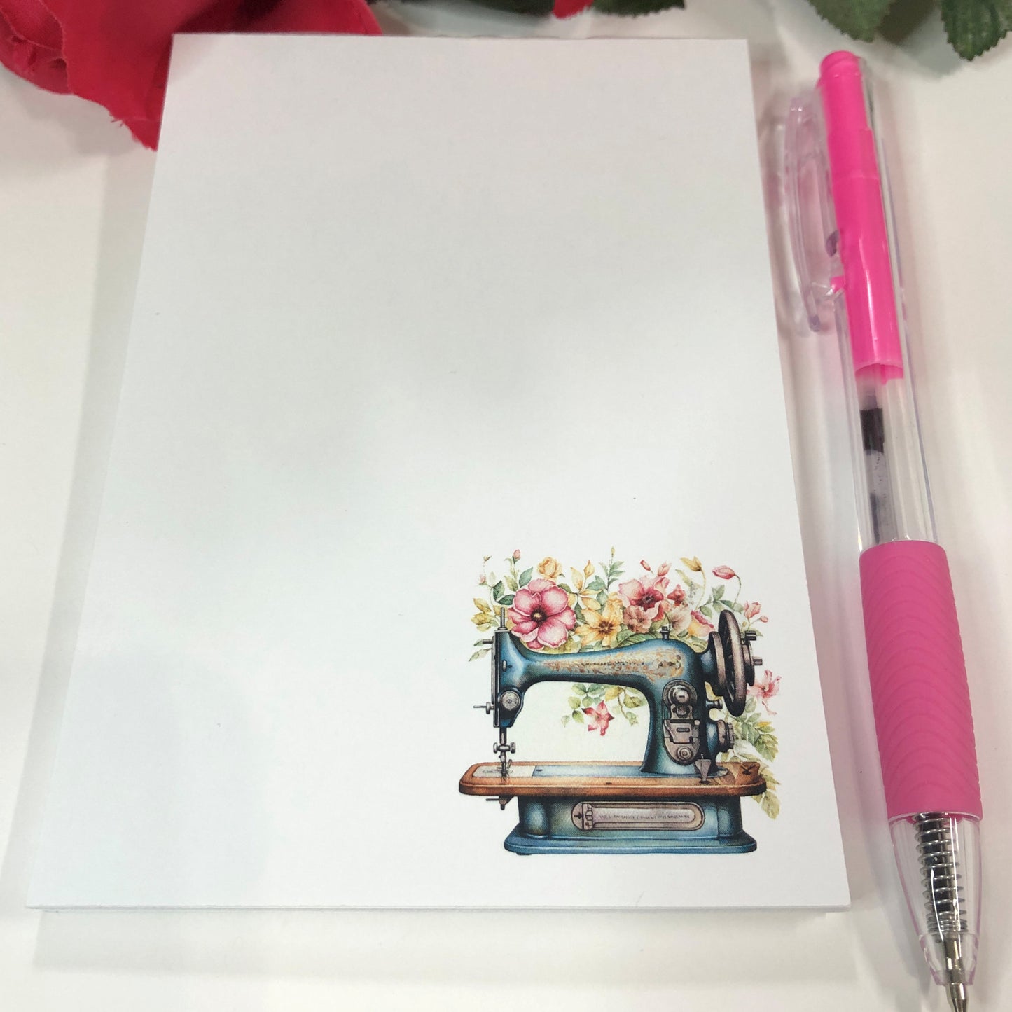 Vintage Sewing Machine Notepad