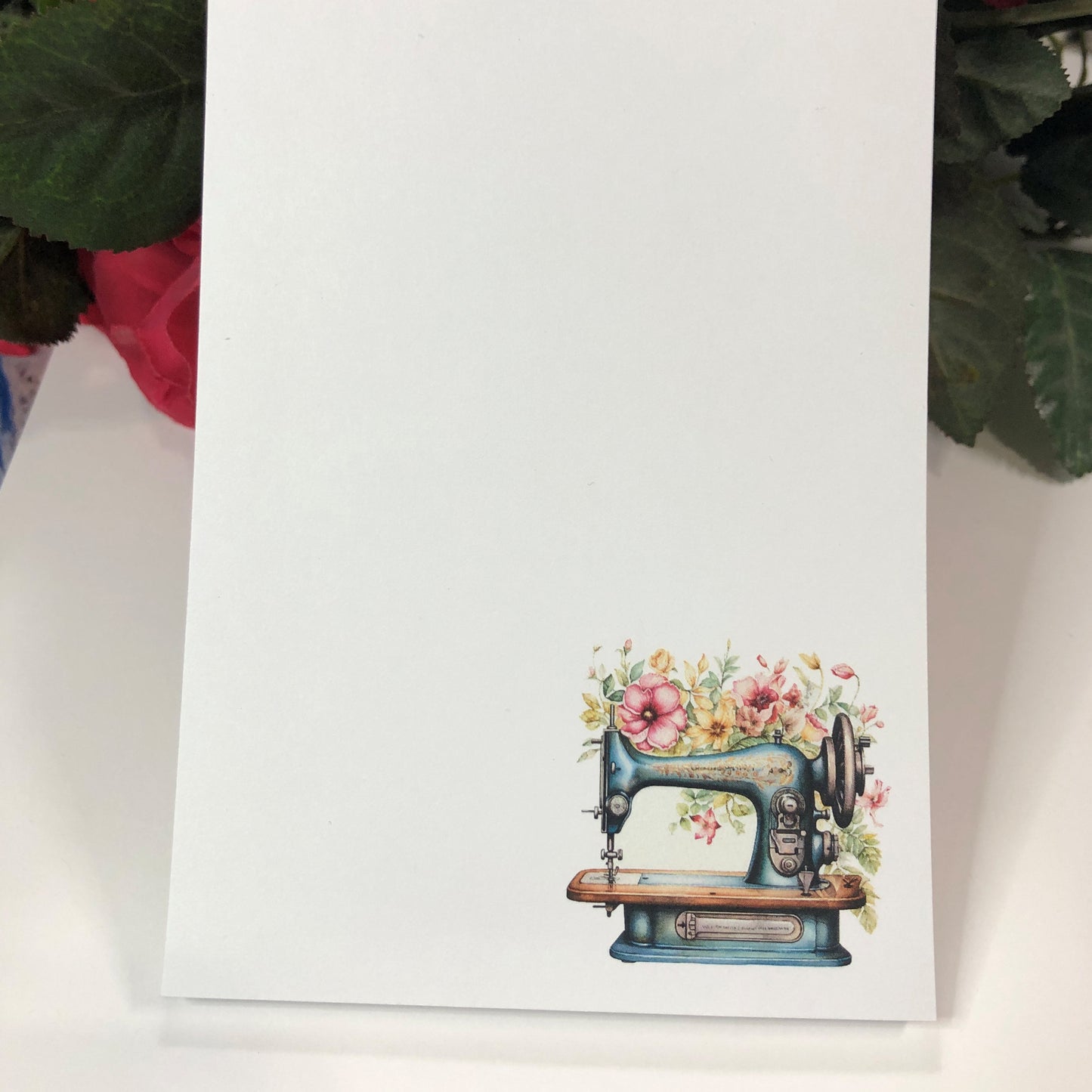 Vintage Sewing Machine Notepad