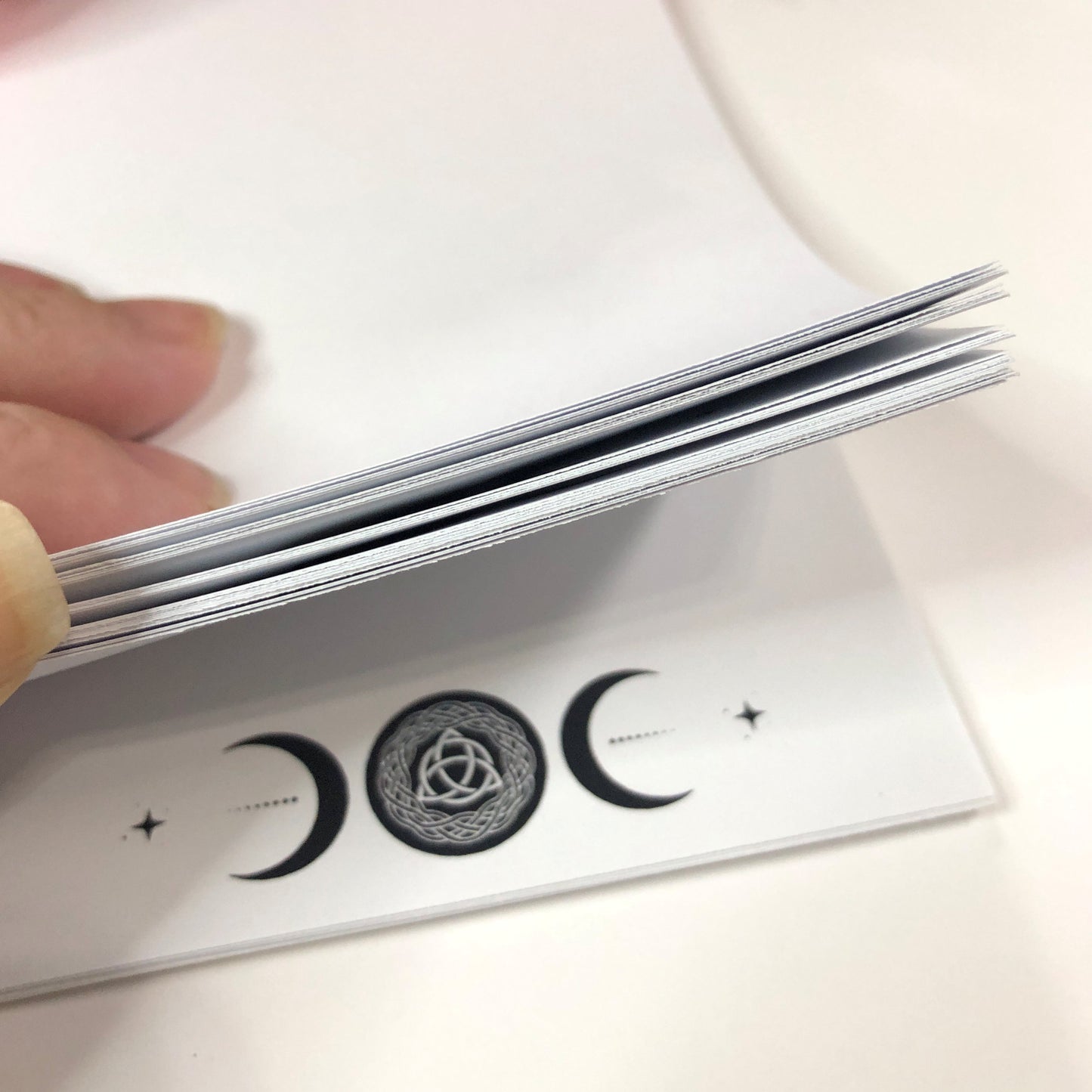 Triple Moon Triquetra Wiccan Gift Notepad