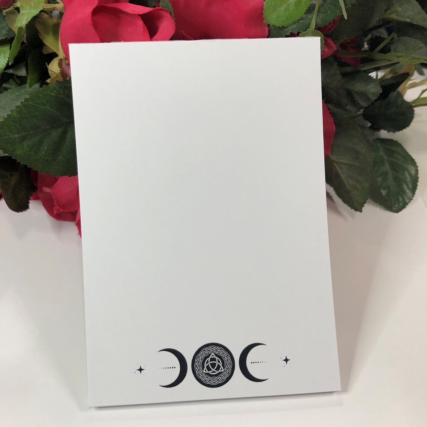 Triple Moon Triquetra Wiccan Gift Notepad