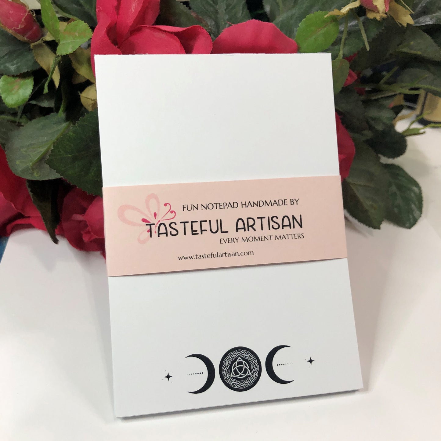 Triple Moon Triquetra Wiccan Gift Notepad