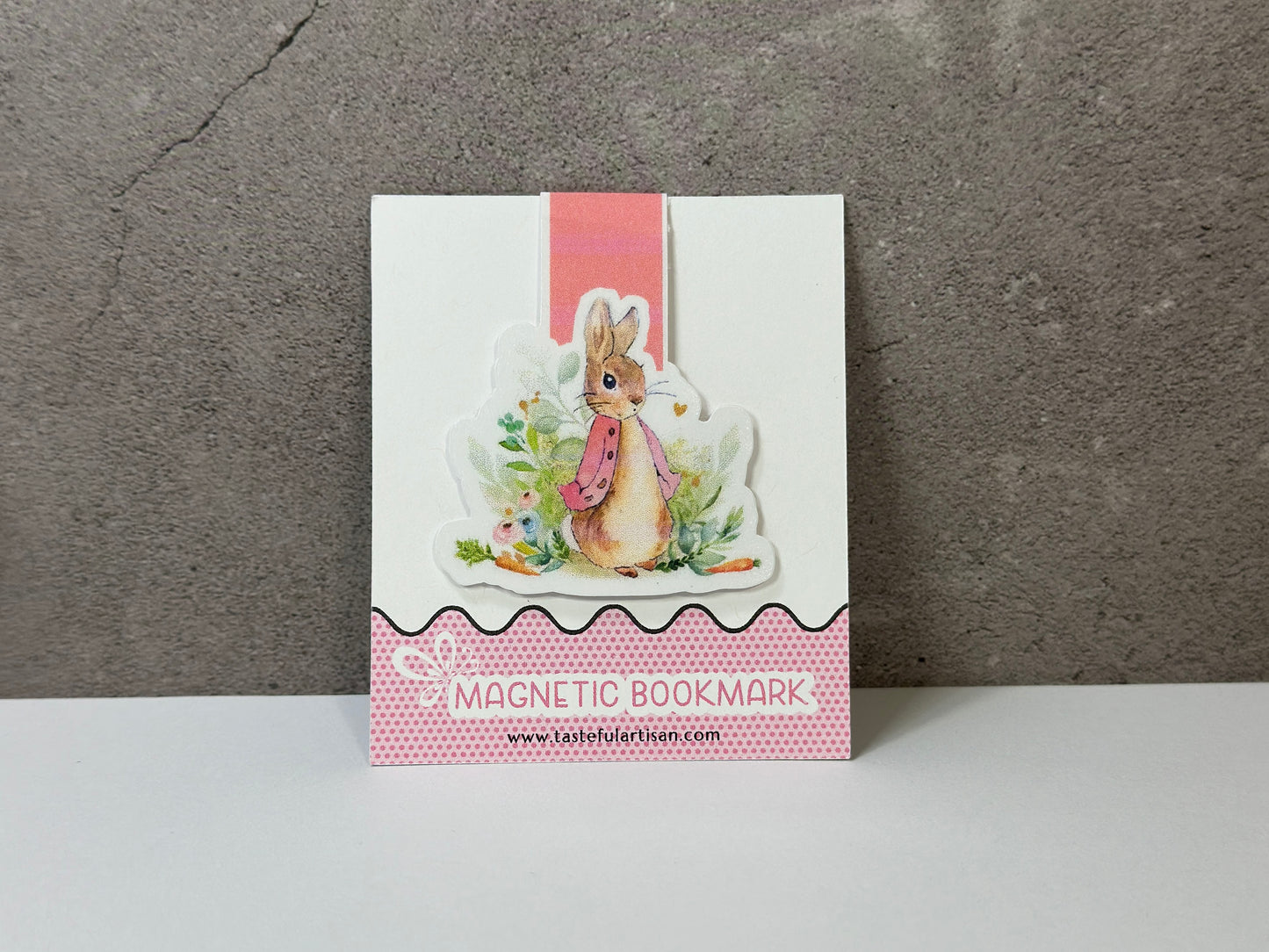 Peter Rabbit Flopsy Bunny Pink Jacket Magnetic Bookmark