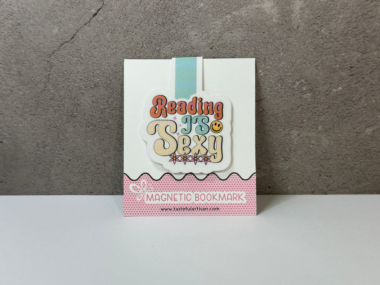 Reading is Sexy Retro Style Magnetic Bookmark