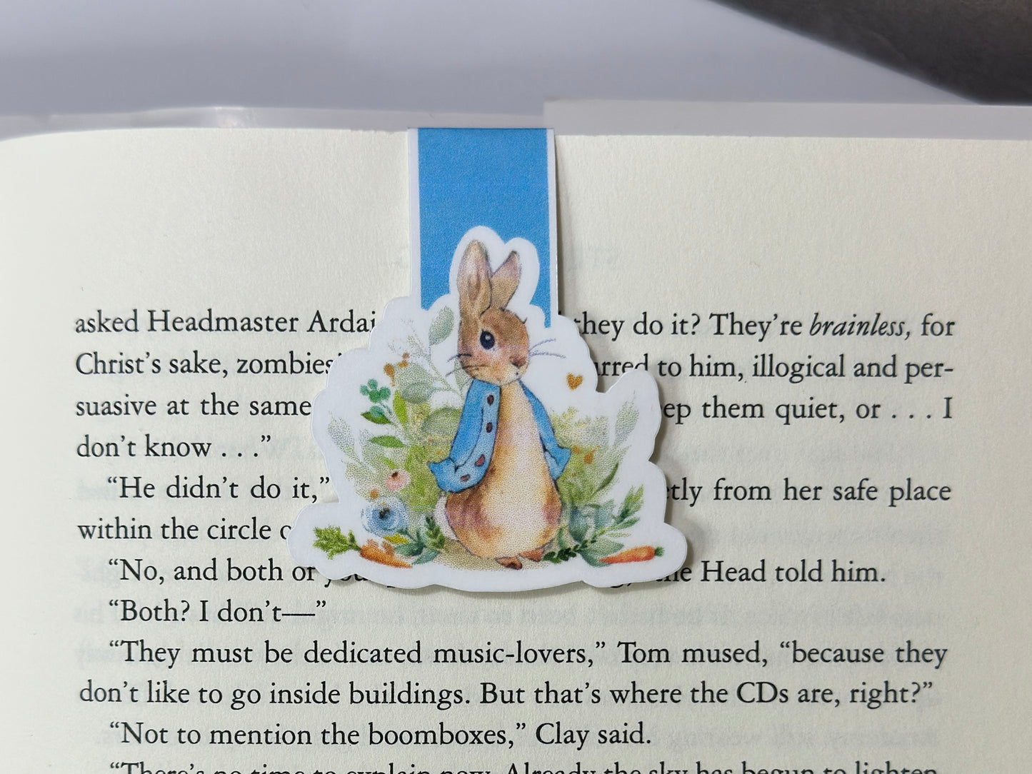 Peter Rabbit Bunny Blue Jacket Magnetic Bookmark