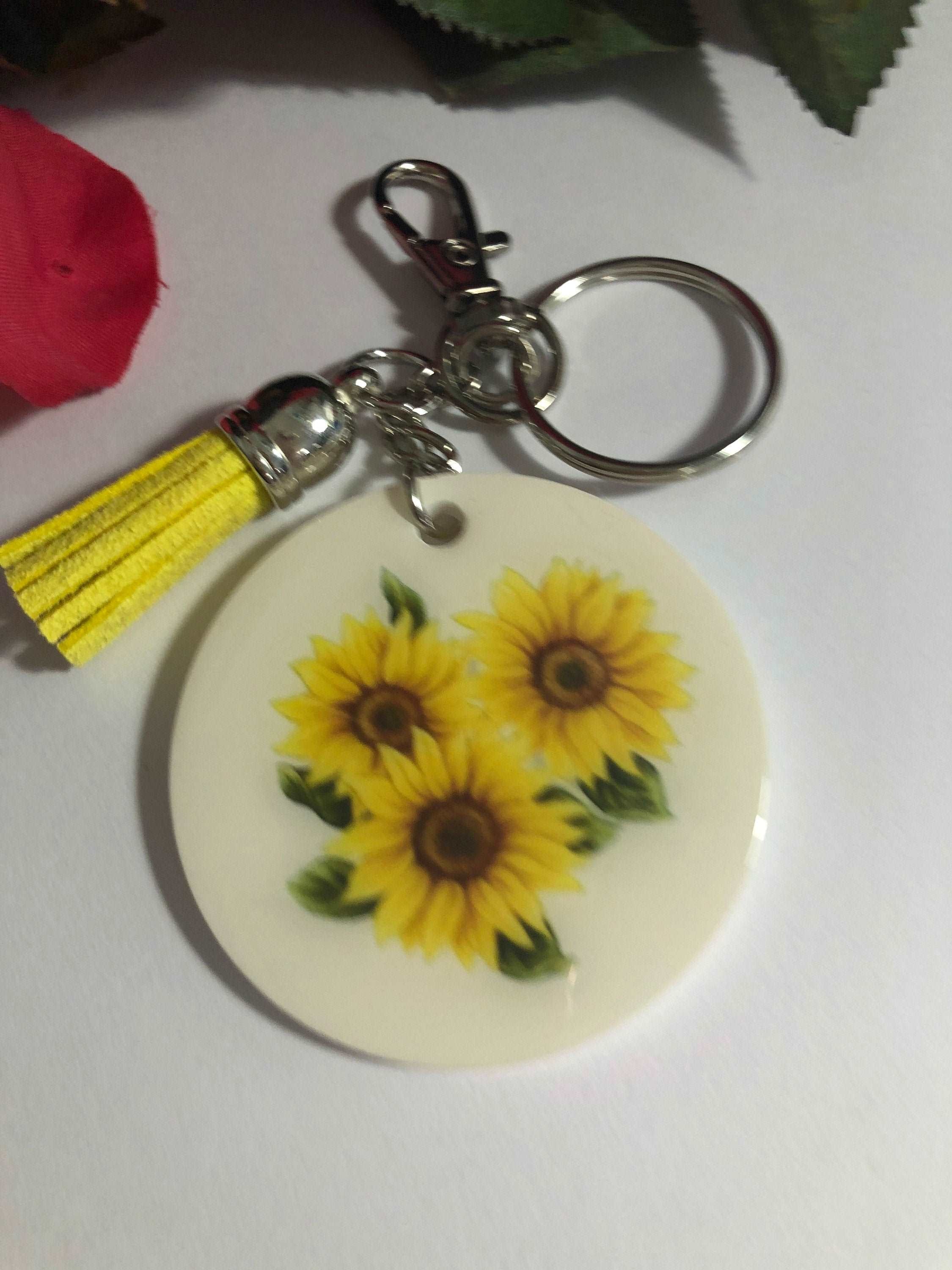Inspirational Keychain Bundle, Mother Day, Sunflower keyring - Payhip