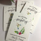 Hummingbird Nectar Funeral Memorial Favor Packets