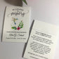 Hummingbird Nectar Funeral Memorial Favor Packets