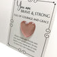 Pocket Hug Thinking of You Gift - Rose Gold Glass Gem