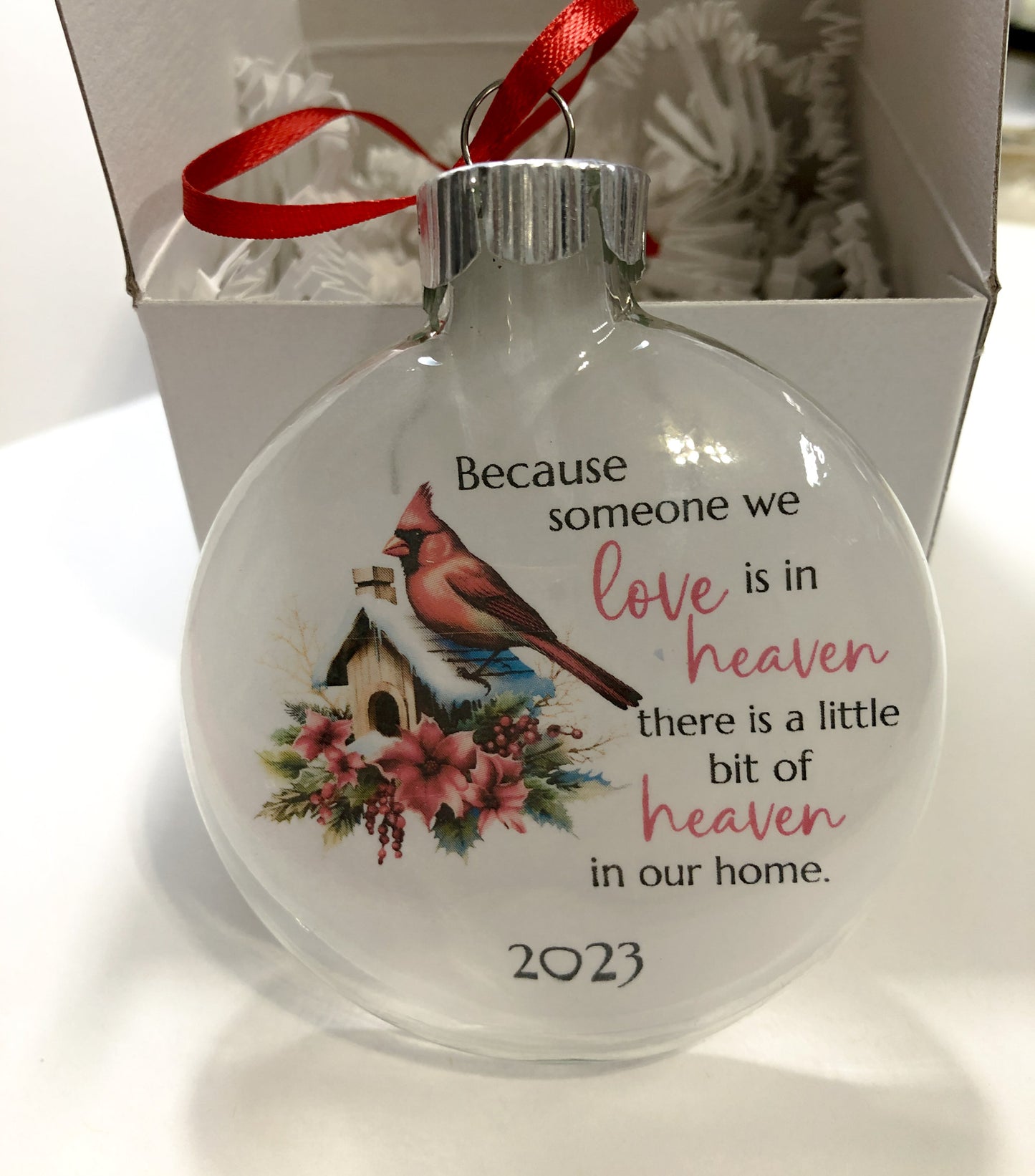 Christmas 2023 Holiday Keepsake Ornament, Cardinal Birdhouse