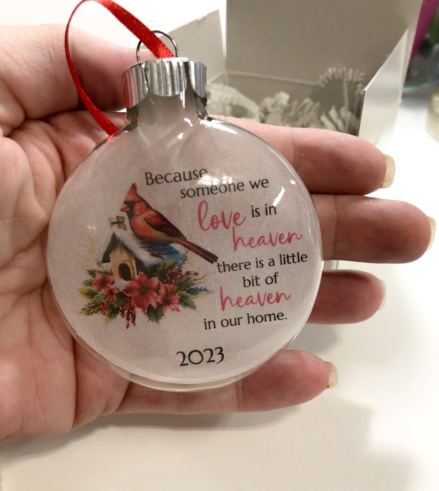 Christmas 2023 Holiday Keepsake Ornament, Cardinal Birdhouse