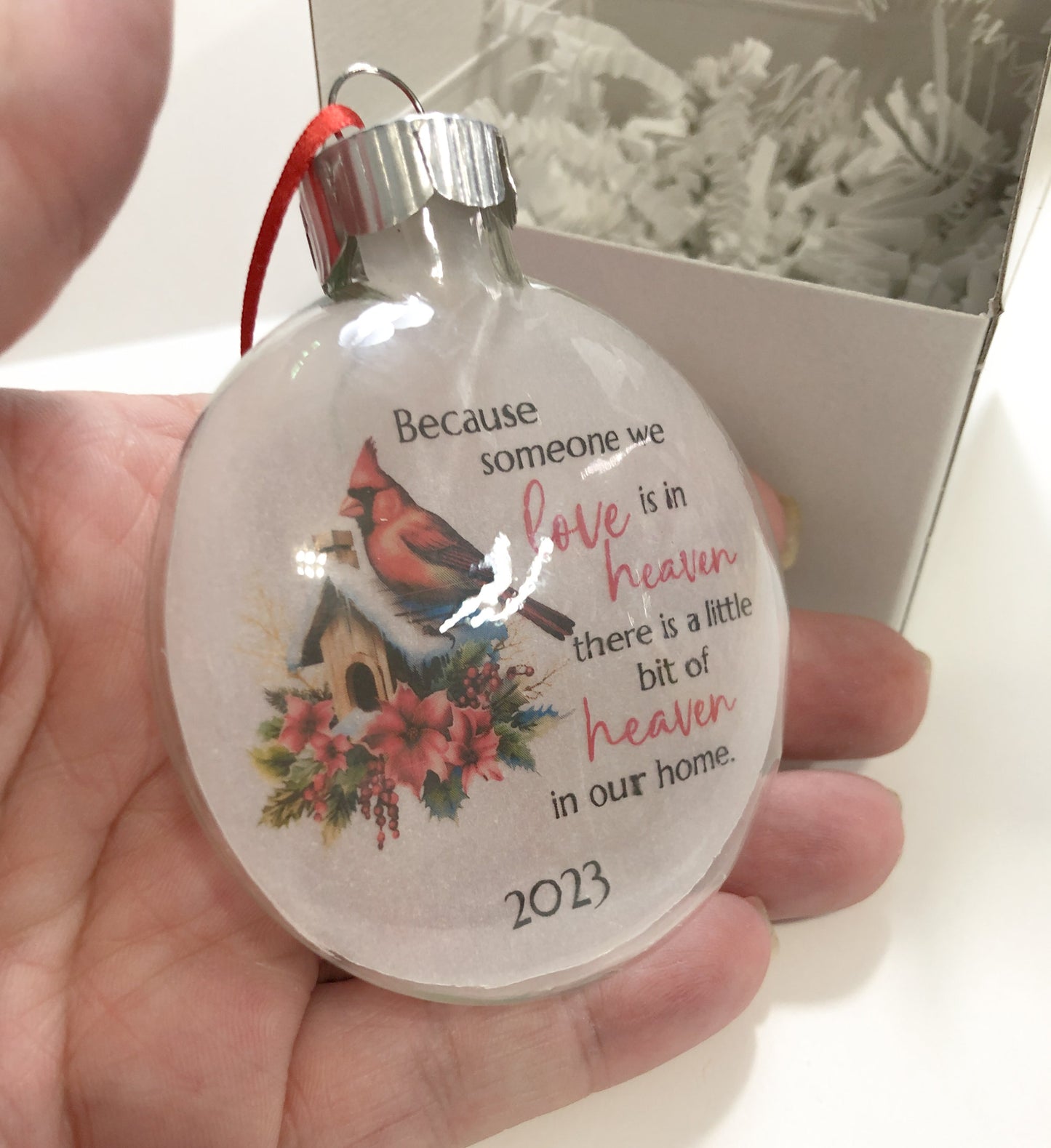 Christmas 2023 Holiday Keepsake Ornament, Cardinal Birdhouse