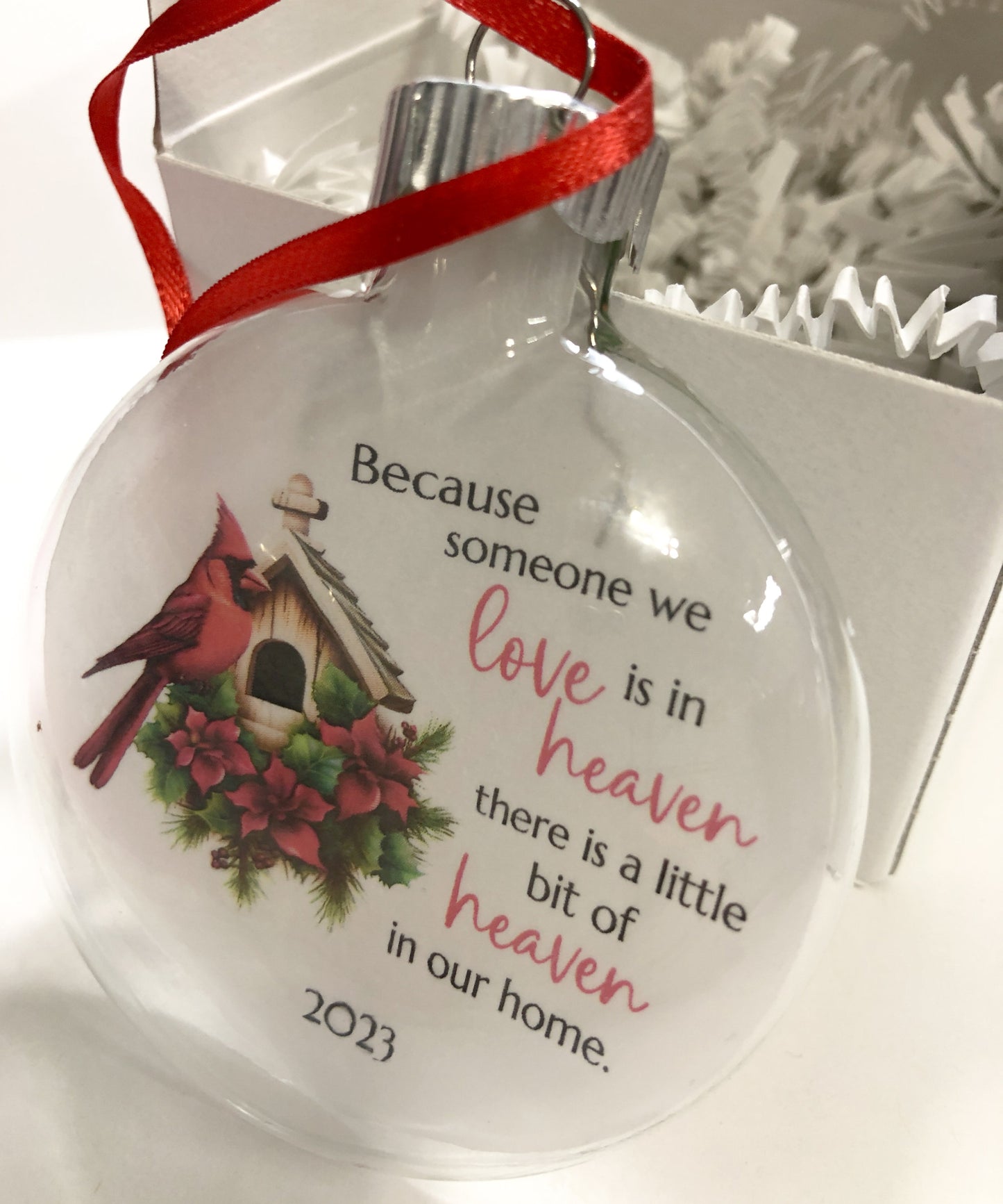 Christmas 2023 Holiday Keepsake Ornament, Cardinal Birdhouse