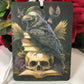 Gothic Raven with Books and Skull Air Freshie