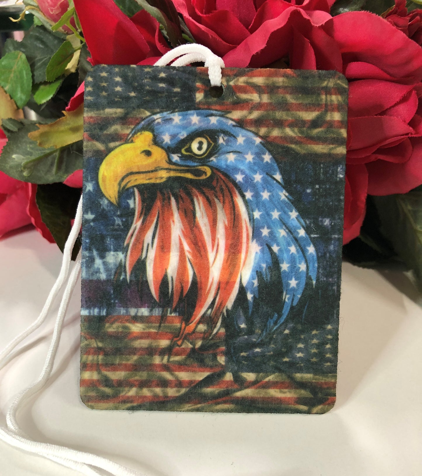 Patriotic American Flag Eagle Air Freshie