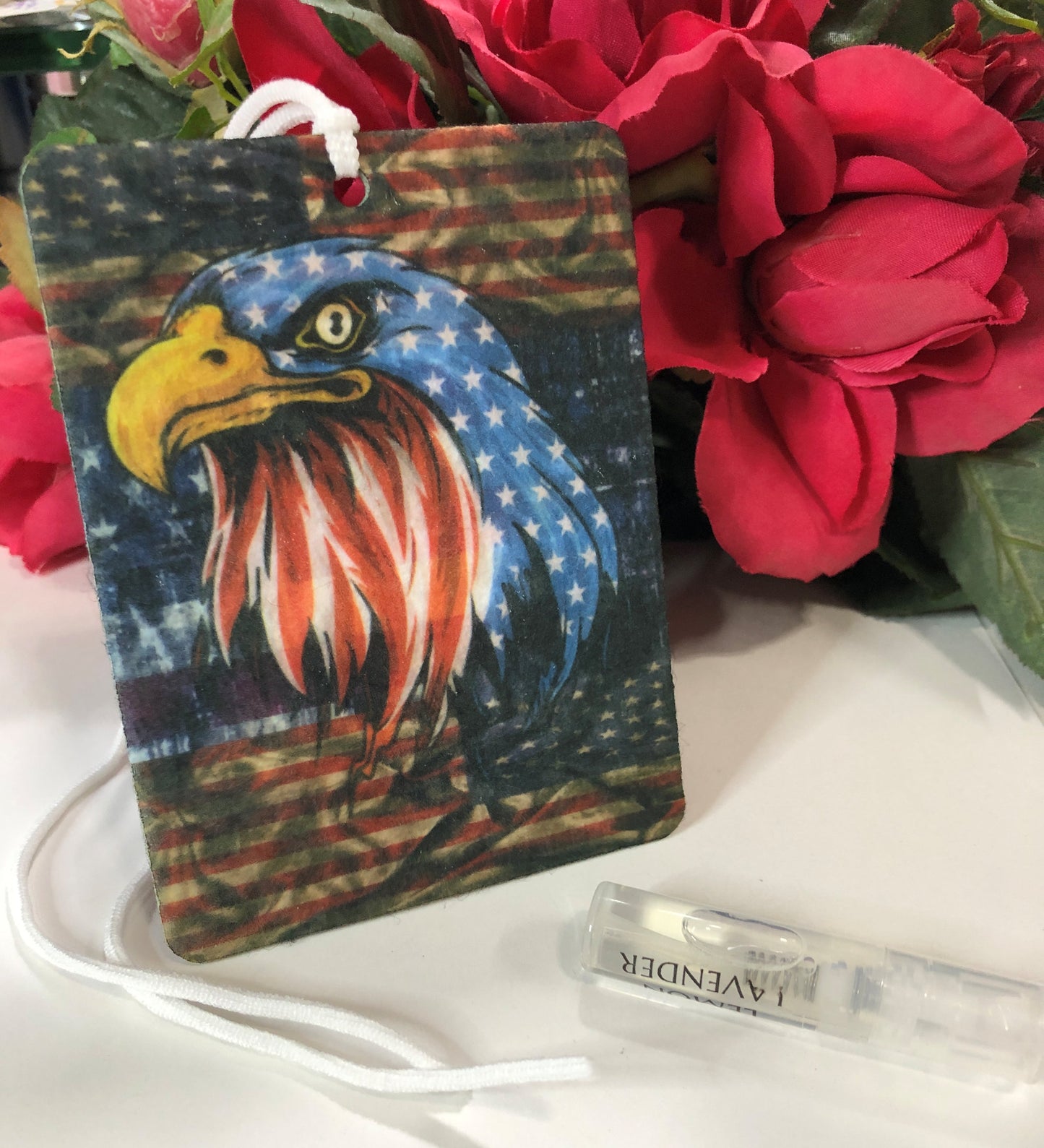 Patriotic American Flag Eagle Air Freshie