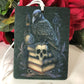 Gothic Raven with Books and Skull Air Freshie