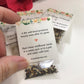 Peaches and Cream Wildflower Funeral Seed Packets