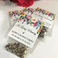 Bold Vivid Memorial Wildflower Funeral Seed Packets