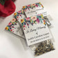 Bold Vivid Memorial Wildflower Funeral Seed Packets