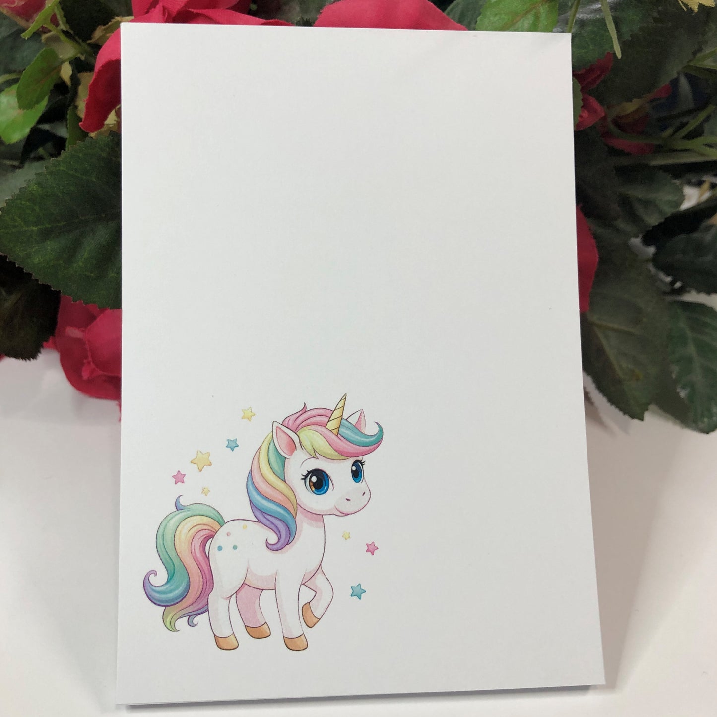 Baby Unicorn Rainbow Notepad