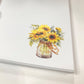 Sunflowers in Mason Jar Notepad