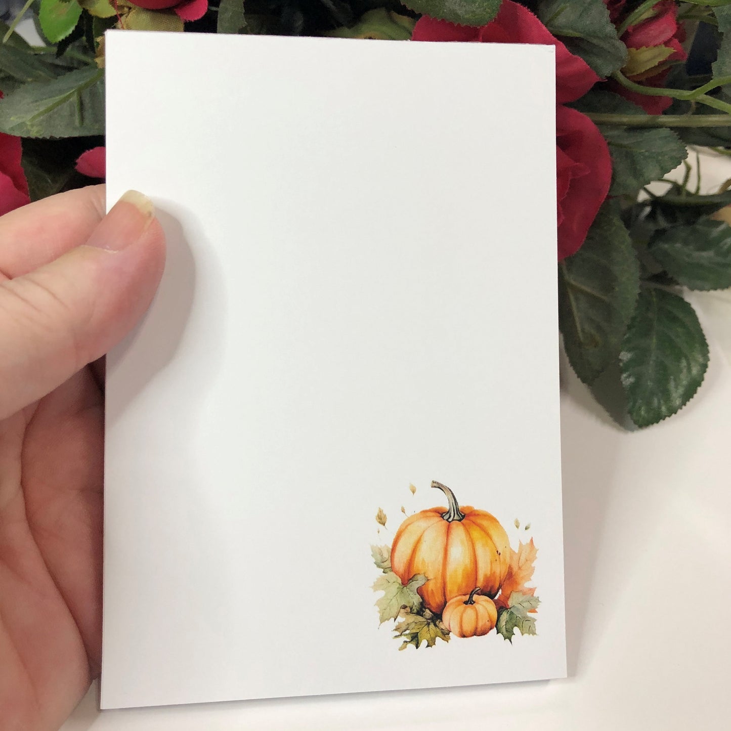 Fall Decoration Pumpkins Notepad