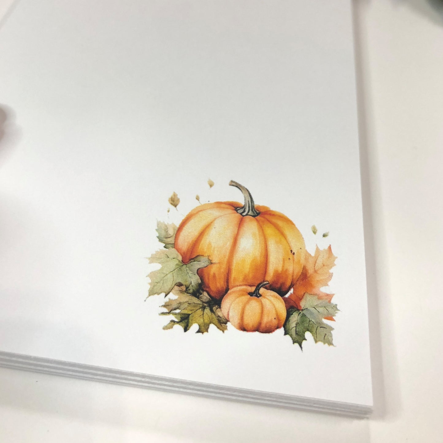 Fall Decoration Pumpkins Notepad