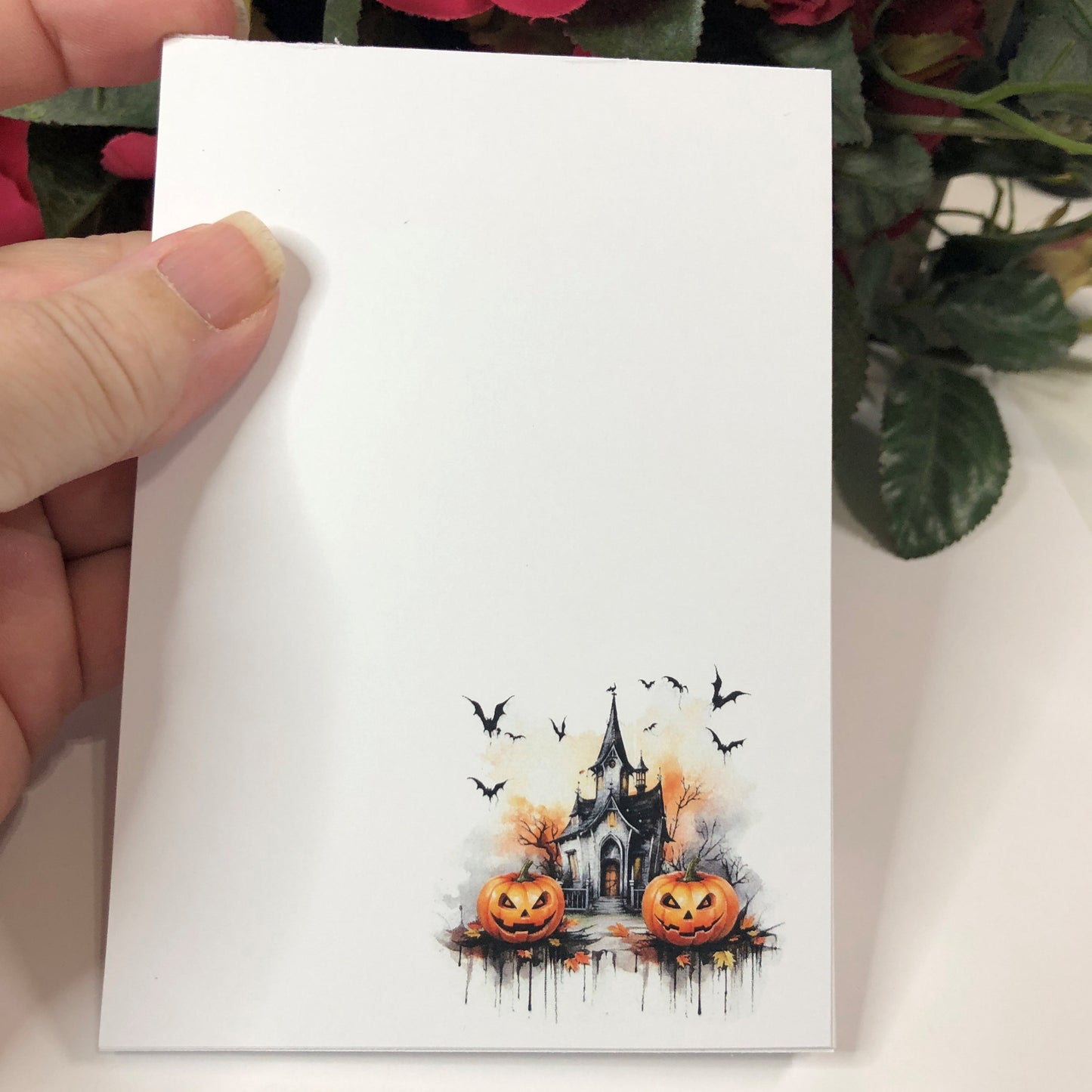 Haunted House Halloween Notepad