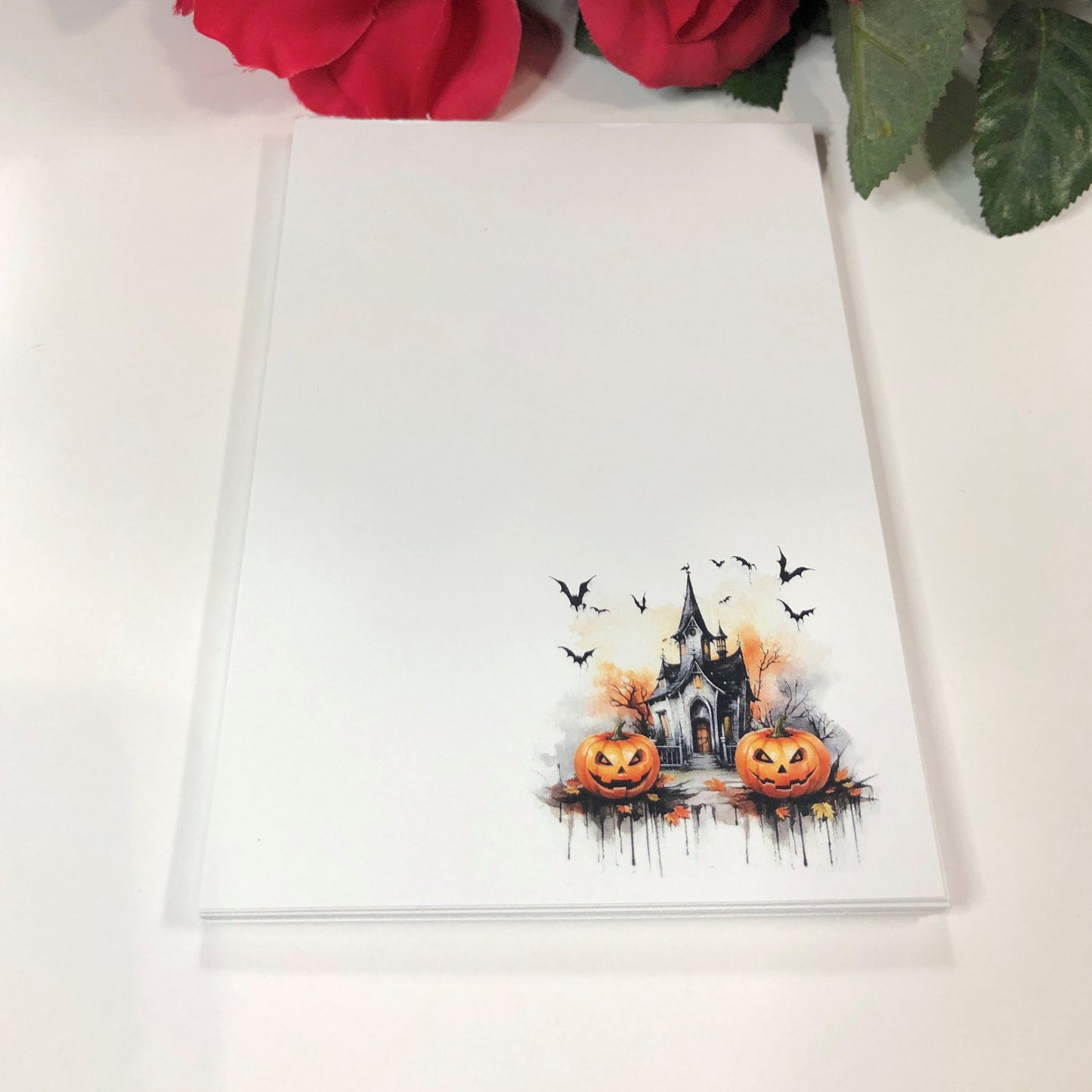 Haunted House Halloween Notepad