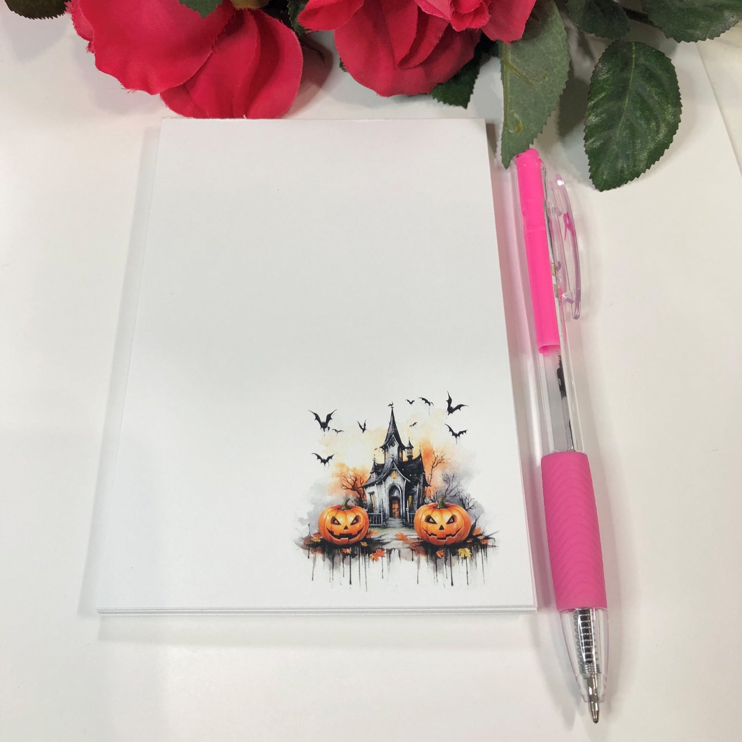 Haunted House Halloween Notepad