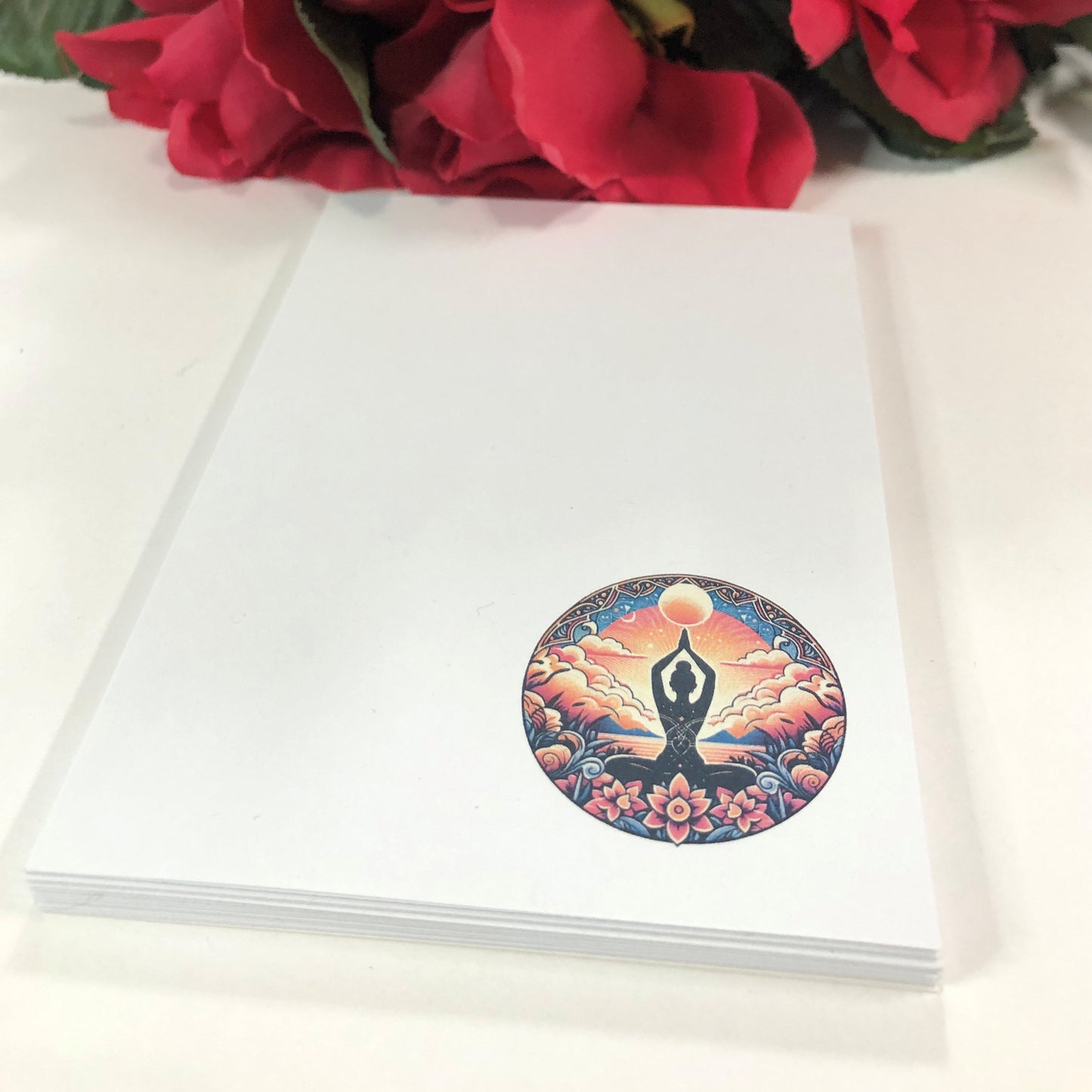 Yoga Sun Salutations Meditation Notepad