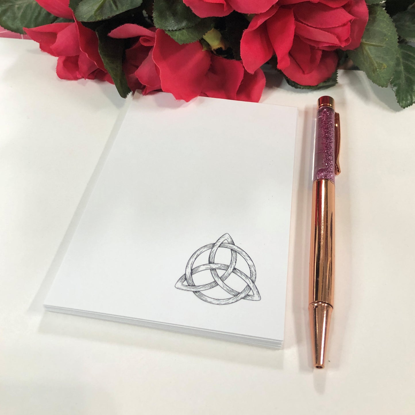 Celtic Triquetra Witchy Notepad