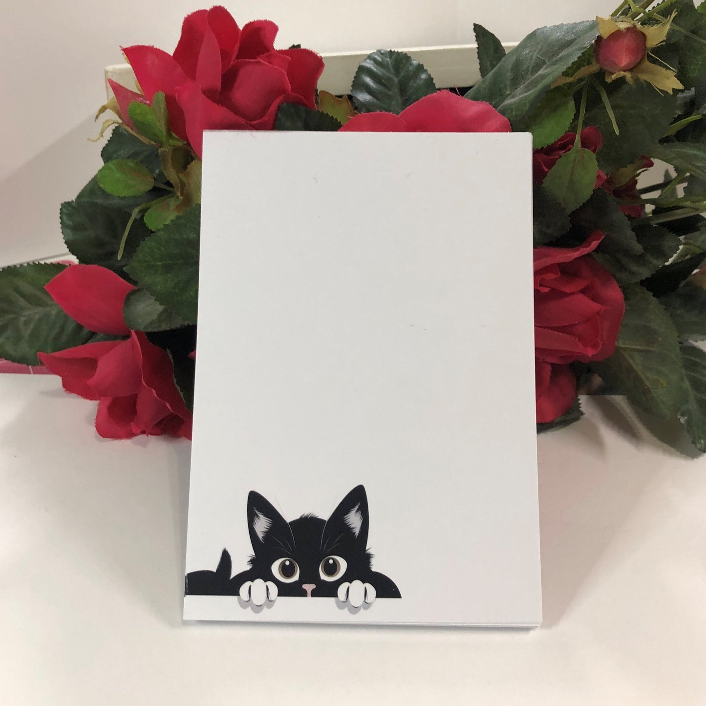 Black Cat Peekaboo Notepad