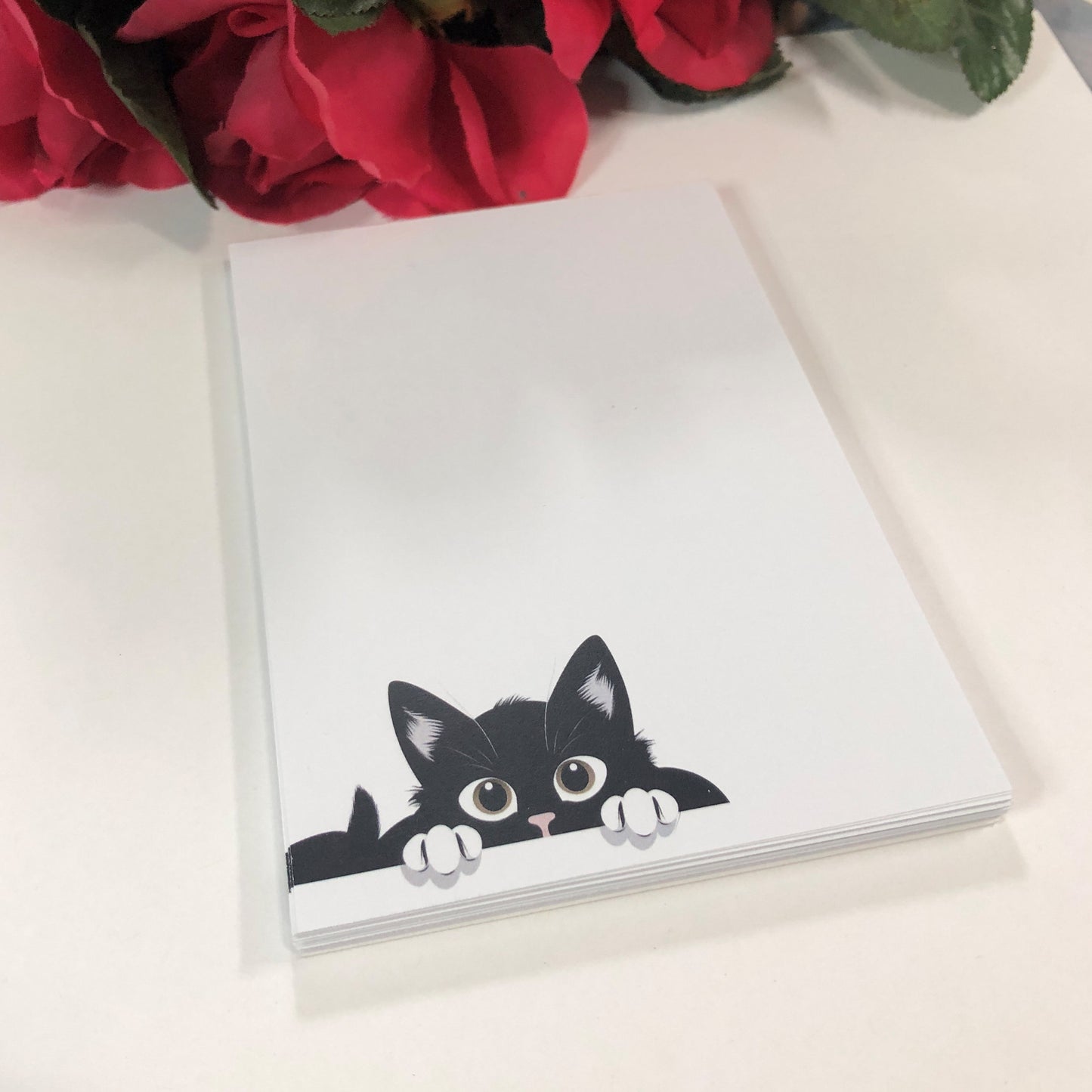 Black Cat Peekaboo Notepad