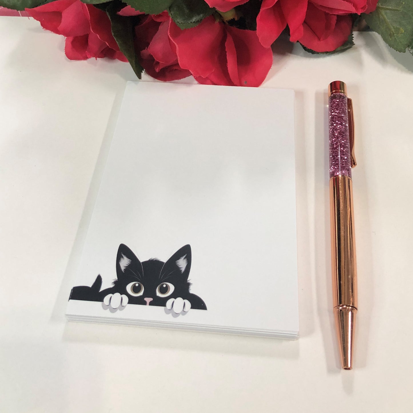 Black Cat Peekaboo Notepad