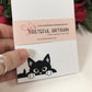 Black Cat Peekaboo Notepad