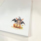 Little Bat Witch Pumpkin Halloween Notepad