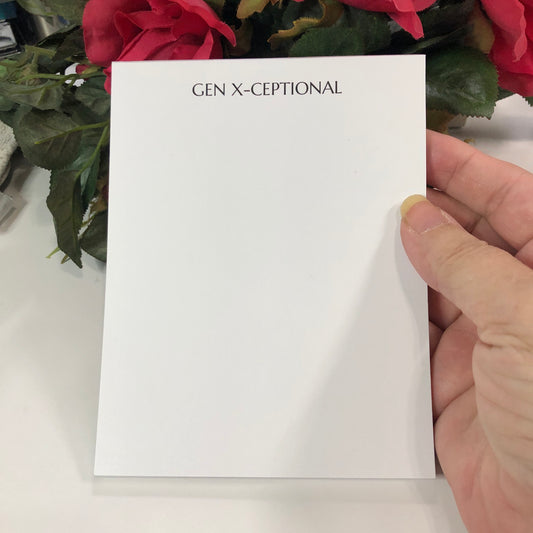 GENX We are Exceptional Notepad