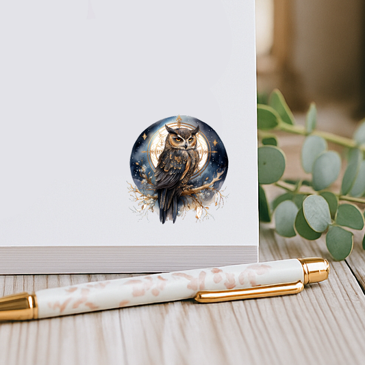 Whimsical Owl Notepad | Fun Writing 50 Pages Pad | Cute Owl Stationery Gift