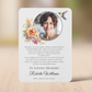 Personalized Memorial Prayer Card – Celebration of Life Dragonfly Photo Tribute