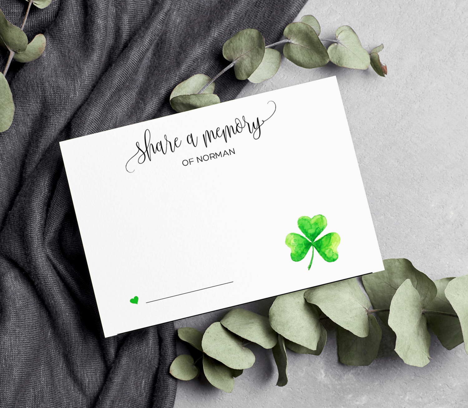 Shamrock Share a Memory Cards