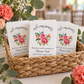 Tropical Floral Memorial Seed Packets, Personalized Funeral Favors