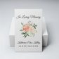 Personalized Memorial Seed Packets, Peach Peony Wildflower Funeral Favors