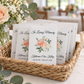 Personalized Memorial Seed Packets, Peach Peony Wildflower Funeral Favors