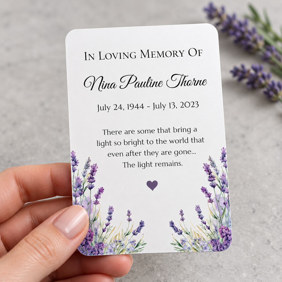 Personalized Funeral Prayer Cards with Photo, Sunflower Memorial Cards (Copy)