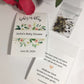 Baby Shower Seed Packet Favors, Peach Peony Greenery Personalized