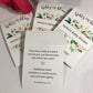 Baby Shower Seed Packet Favors, Peach Peony Greenery Personalized