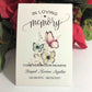 Butterfly and Roses Personalized Forget Me Not Funeral Favors