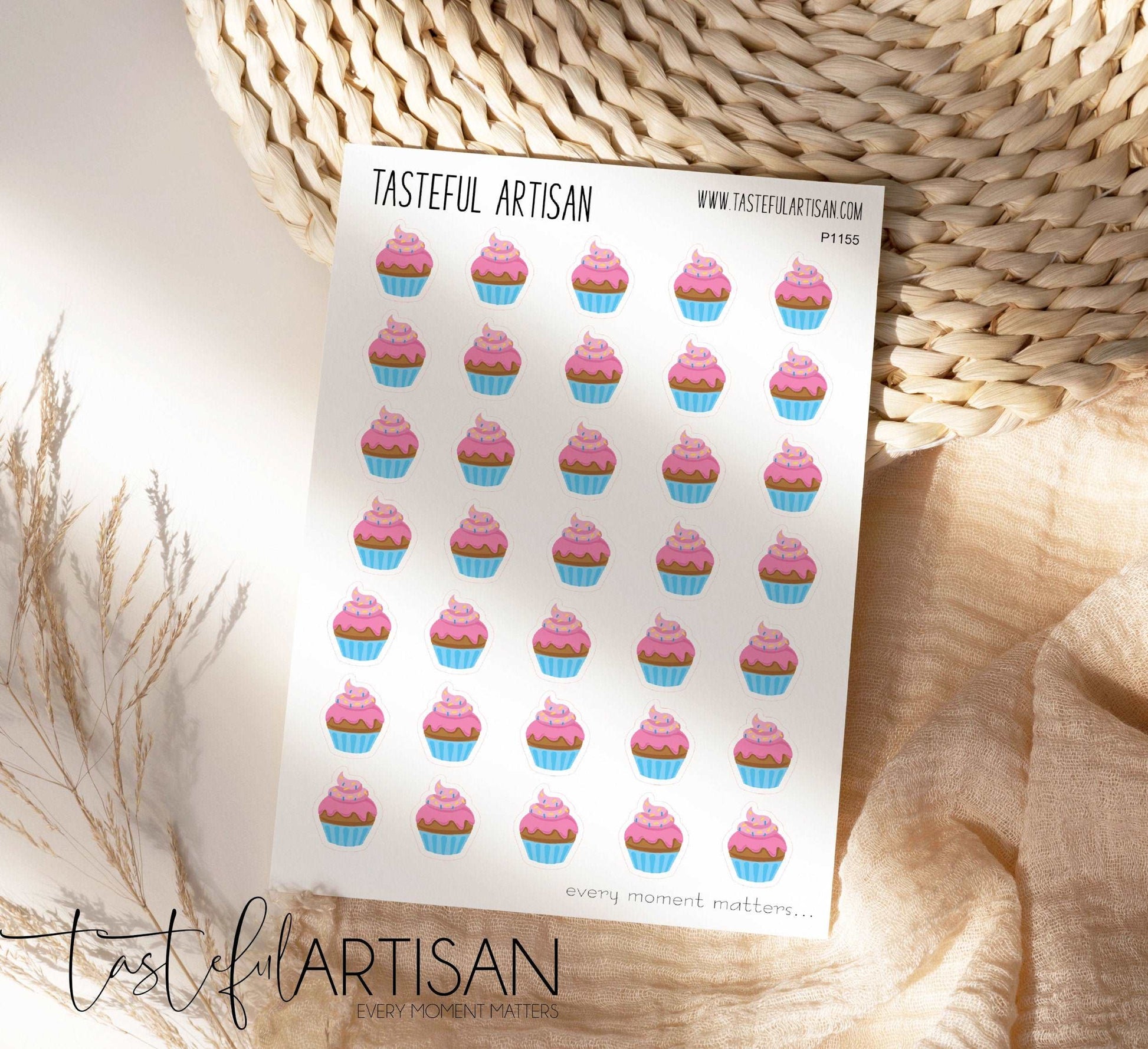 Cute Cupcake Bullet Journal Stickers