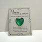 Pocket Hug Thinking of You Gift, Glass Gem Pocket Token, Handpainted Heart, Anxiety, Healing Thoughts, Get Well Gift
